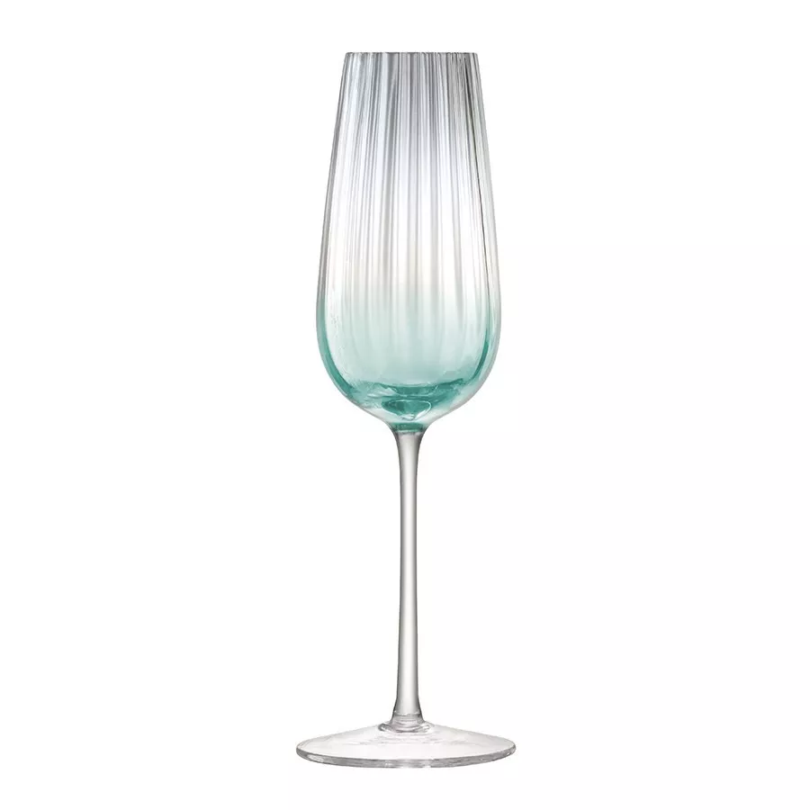 Набор бокалов для шампанского LSA Dusk Green/Grey, объем 0,25 л, 2 шт (G1332-09-151) - Фото nav 2