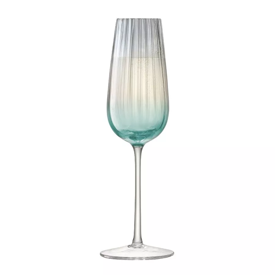 Набор бокалов для шампанского LSA Dusk Green/Grey, объем 0,25 л, 2 шт (G1332-09-151) - Фото nav 3