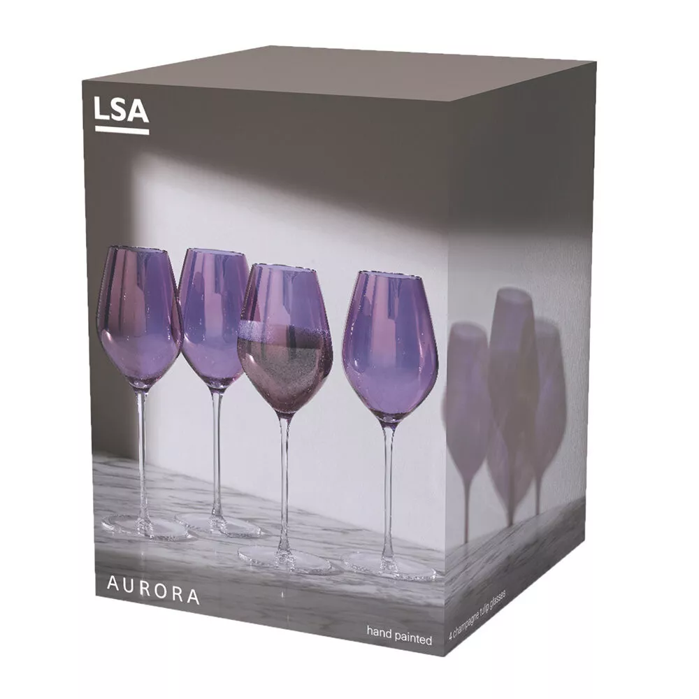 Набір келихів для шампанського LSA Aurora, об'єм 0,28 л, 4 шт (G1620-10-887) - Фото nav 5