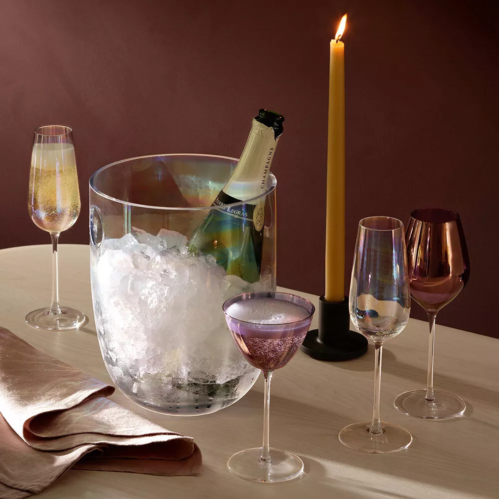 Набор бокалов для шампанского LSA Aurora, объем 0,28 л, 4 шт (G1620-10-887) - Фото nav 3
