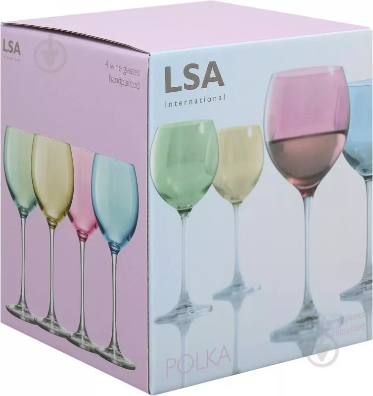 Набір келихів для вина LSA POLKA, об'єм 0,4 л, 4шт (G932-14-294) - Фото nav 2
