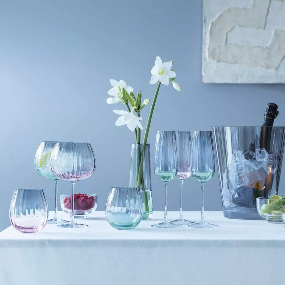 Набор бокалов для вина LSA Dusk Pink/Grey, объем 0,65 л, 2 шт (G1443-23-152) - Фото nav 3