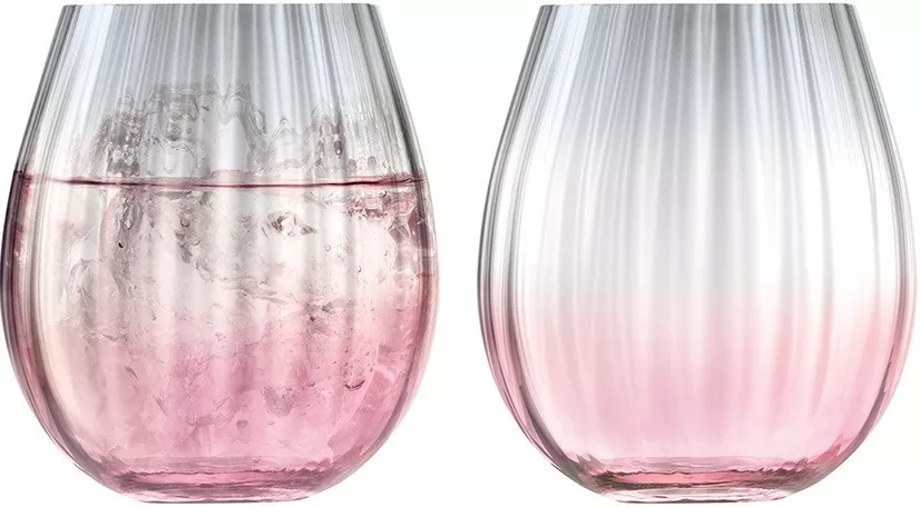 Набор бокалов универсальных LSA Dusk Pink/Grey, объем 0,42 л, 2 шт (G1331-15-152) - Фото nav 2