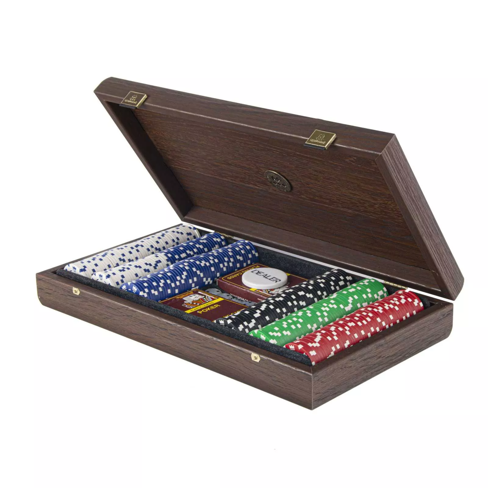 Набір для покеру Manopoulos Poker Brown, розмір 39x22 см (PDE20.300) - Фото nav 3