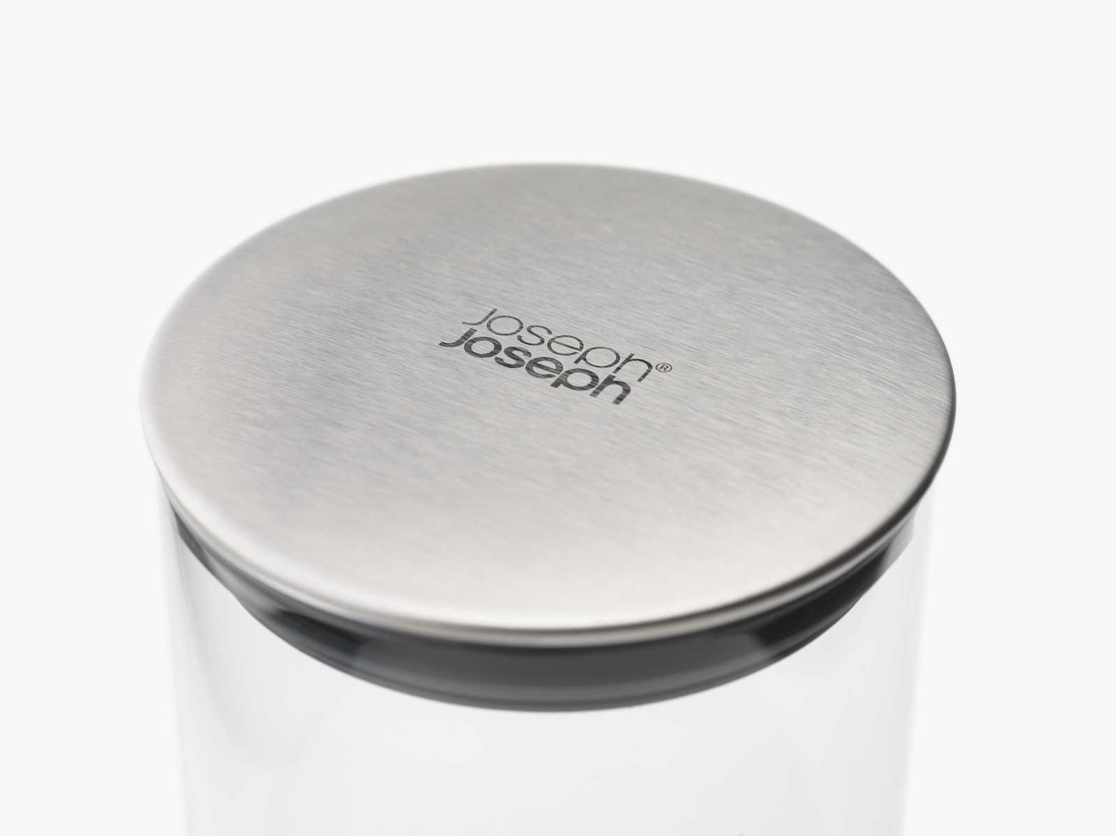 Набор емкостей для хранения с подставкой Joseph Joseph PODIUM 100, 5 предметов, прозрачный с черным (95035) - Фото nav 6