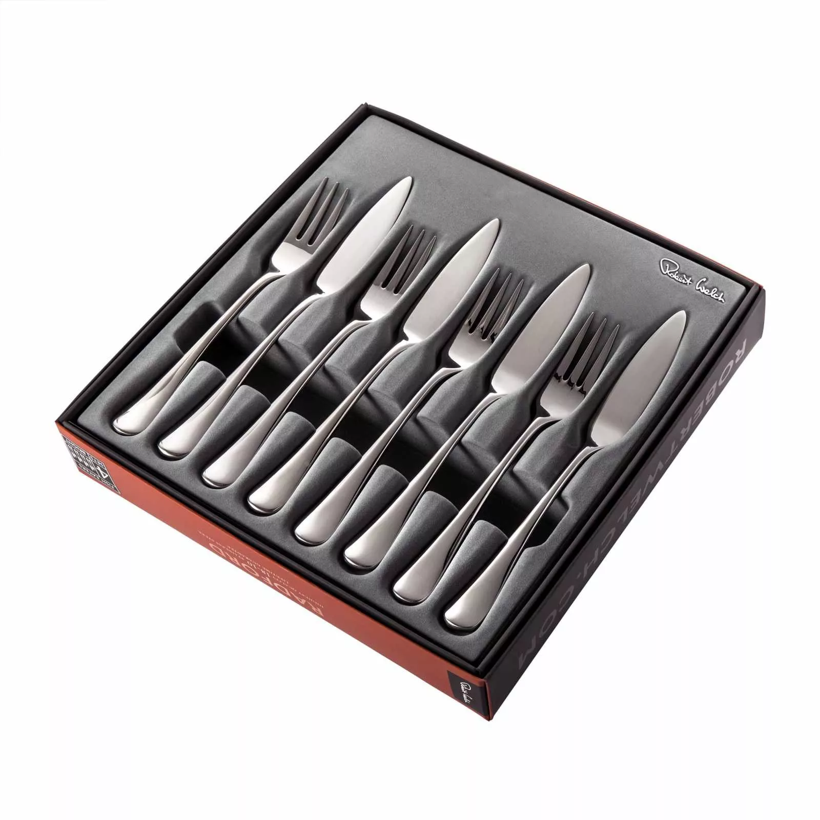 Набір ножів для риби в коробці Robert Welch RADFORD, сріблястий, 8 предметів - Фото nav 2