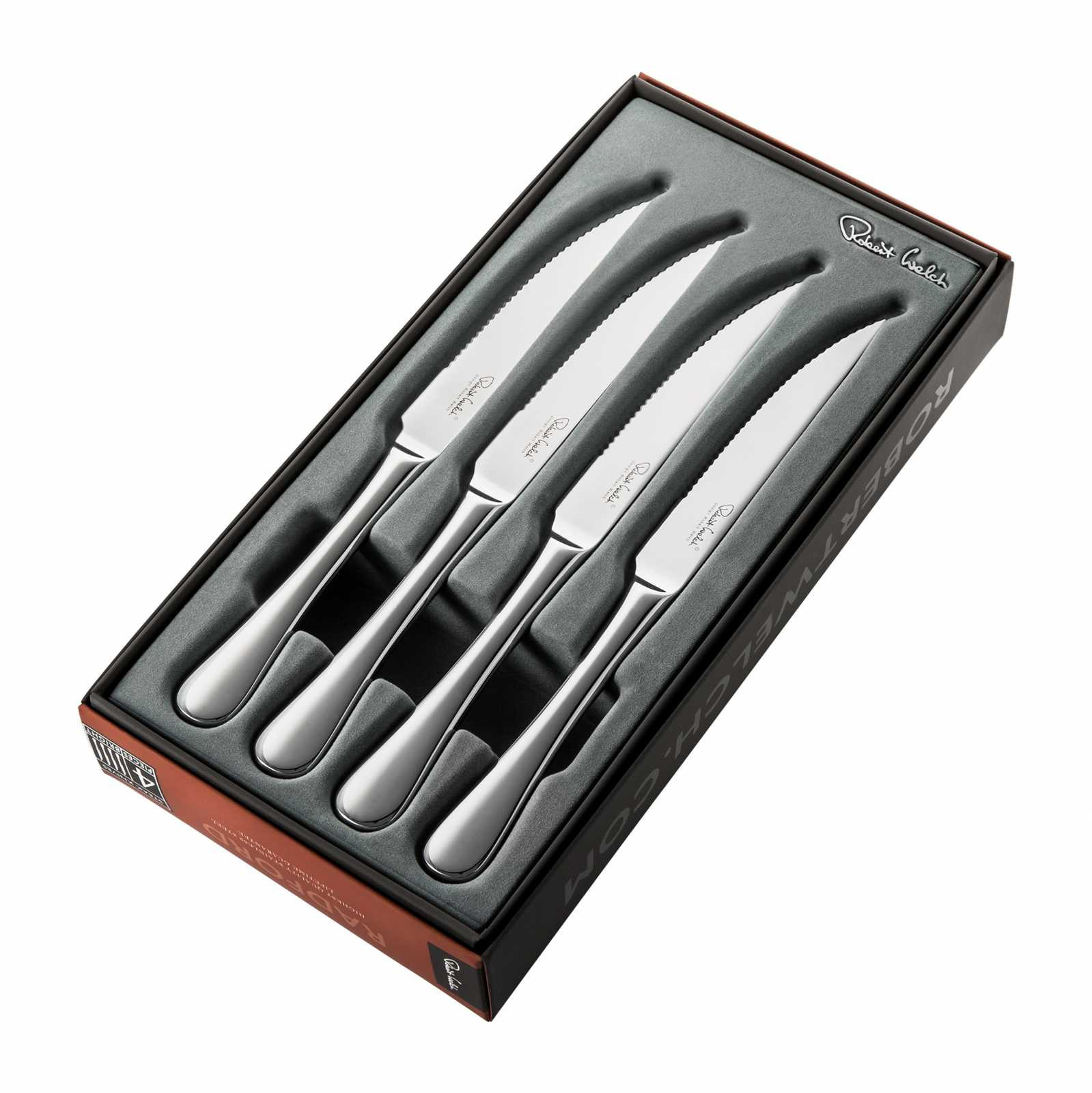 Набір ножів в коробці Robert Welch RADFORD, сріблястий, 4 предмети - Фото nav 2