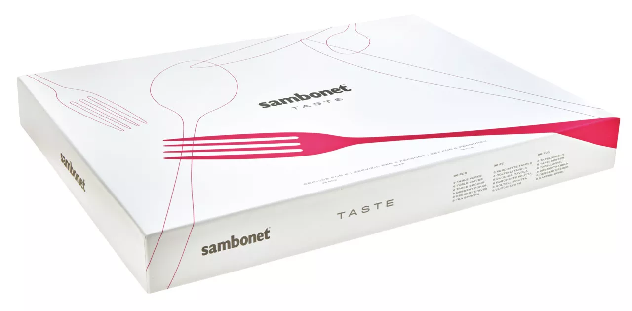 Набор столовых приборов Sambonet Taste S/Steel, 36 предметов (52553-83) - Фото nav 3