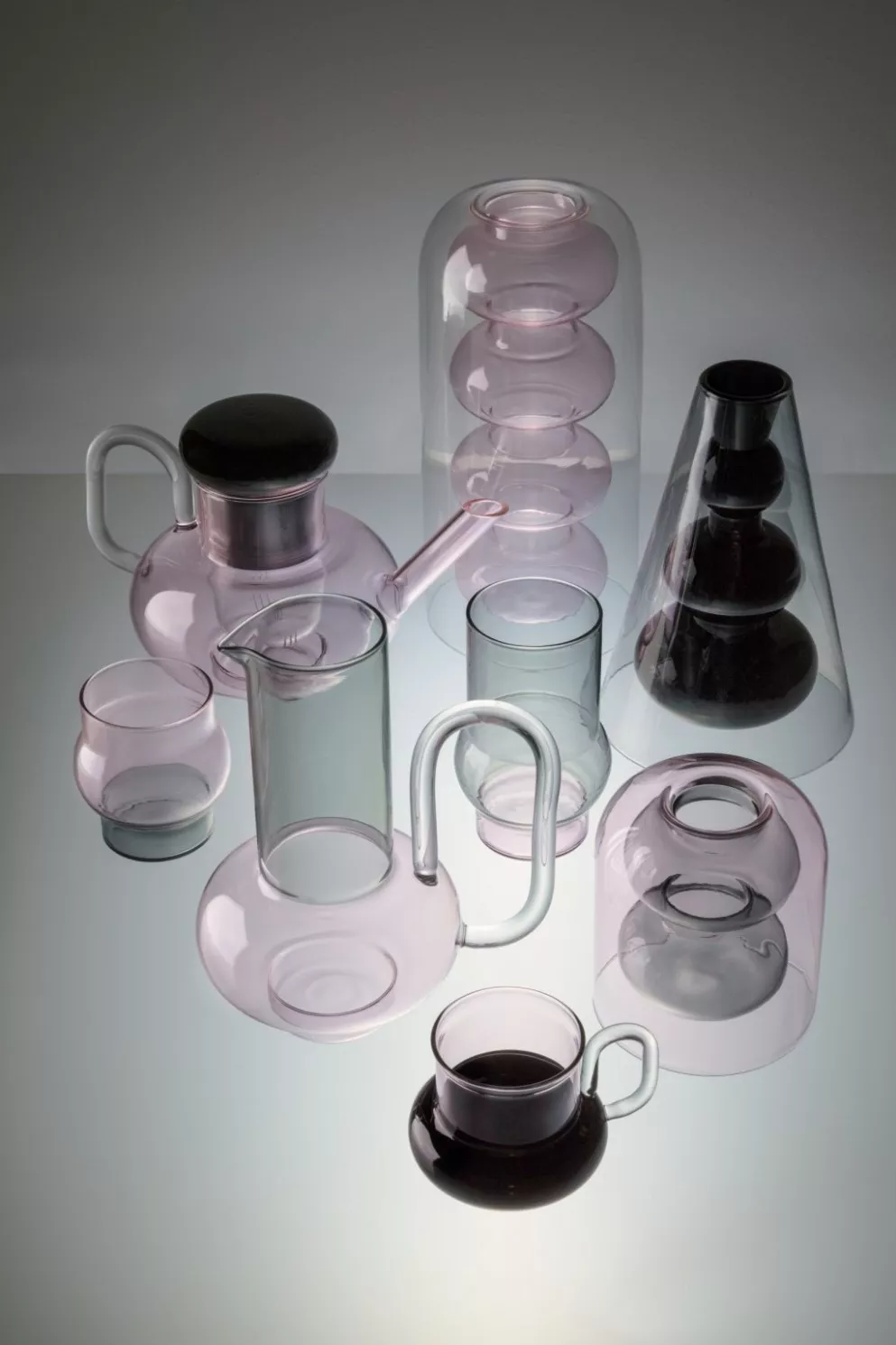 Набор стаканов 14 см, 2 шт Tom Dixon Bump (BPTG01) - Фото nav 4