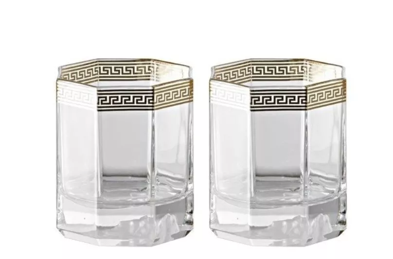 Набор стаканов для виски Rosenthal Versace Medusa D'or, 2 шт (20665-110300-48870) - Фото nav 2