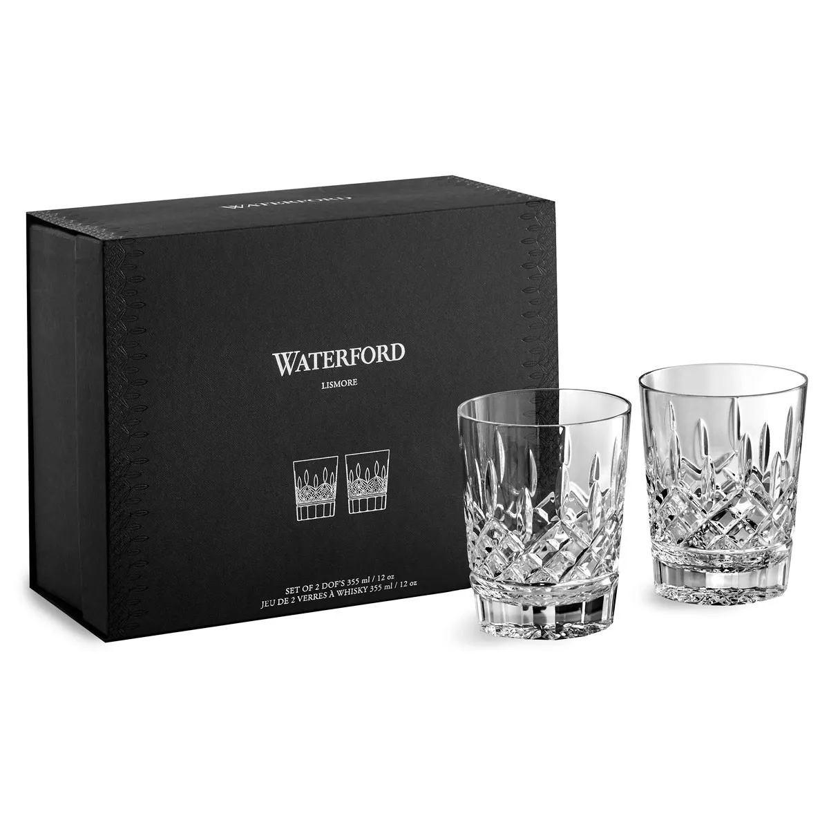 Набір склянок для віскі Waterford Lismore, об'єм 0,34 л, 2 шт (1058536) - Фото nav 4