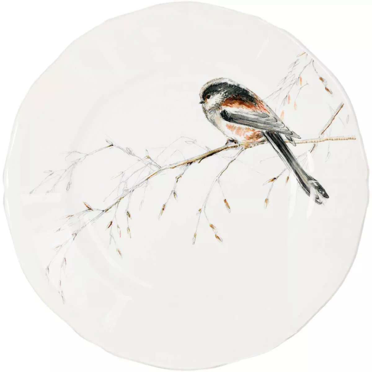 Набор тарелок Gien Les Oiseaux De La Foret, диаметр 16,5 см, 4 шт (1854B4AL26) - Фото nav 4