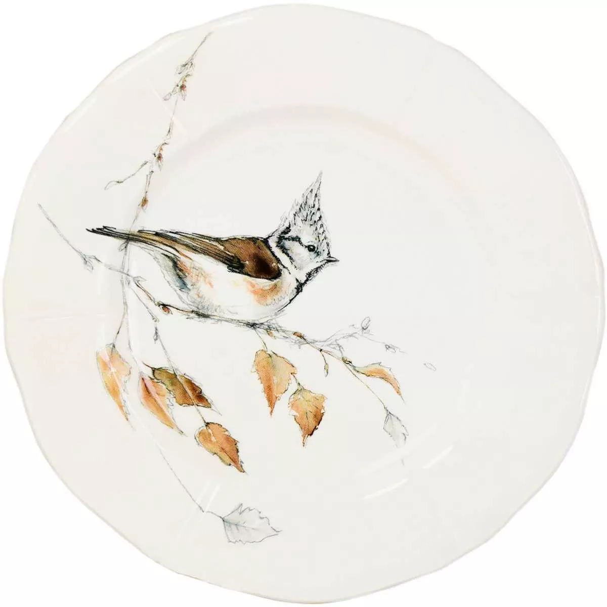 Набор тарелок Gien Les Oiseaux De La Foret, диаметр 16,5 см, 4 шт (1854B4AL26) - Фото nav 2