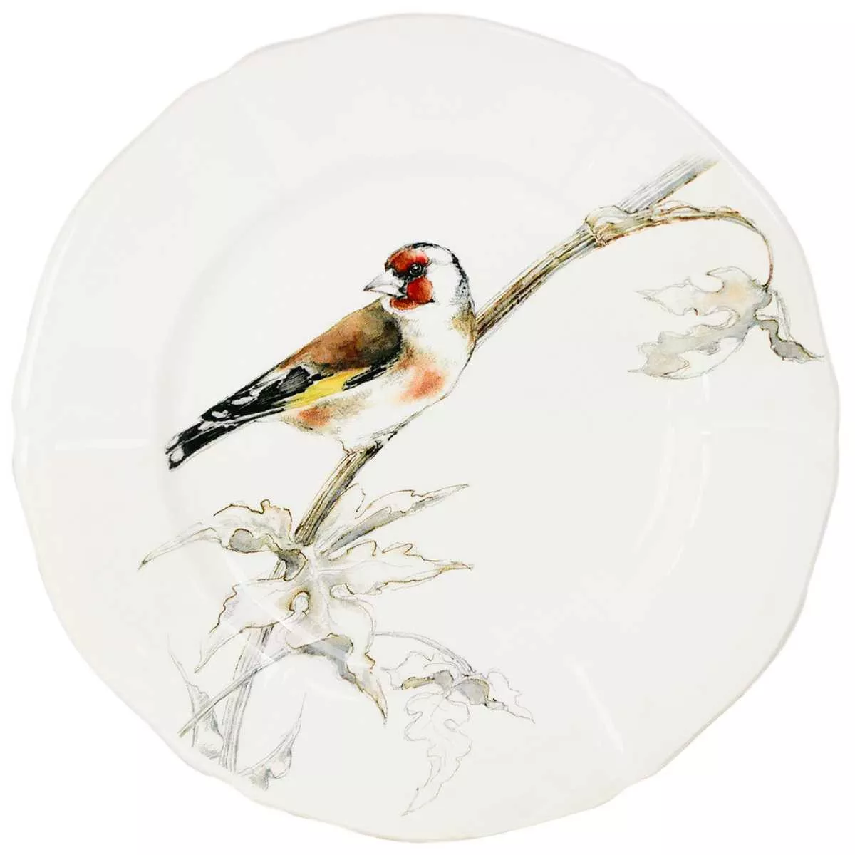 Набор тарелок Gien Les Oiseaux De La Foret, диаметр 16,5 см, 4 шт (1854B4AL26) - Фото nav 5