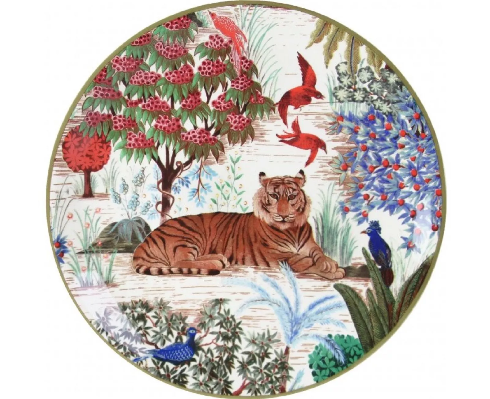 Набор тарелок Gien Le Jardin Du Palais, диаметр 17 см, 4 шт (1853B4BX01) - Фото nav 3