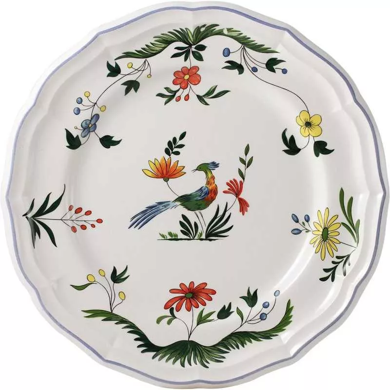 Набір обідніх тарілок Gien Oiseaux De Paradis, діаметр 26 см, 4 шт (0111B4A422) - Фото nav 1