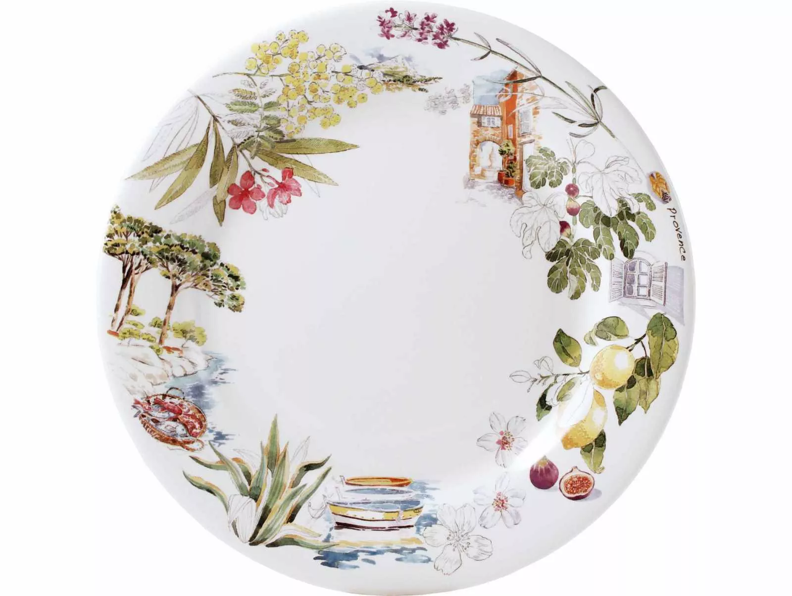 Набор тарелок обеденных Gien Provence, диаметр 27,3 см, 4 шт (1774B4A450) - Фото nav 1