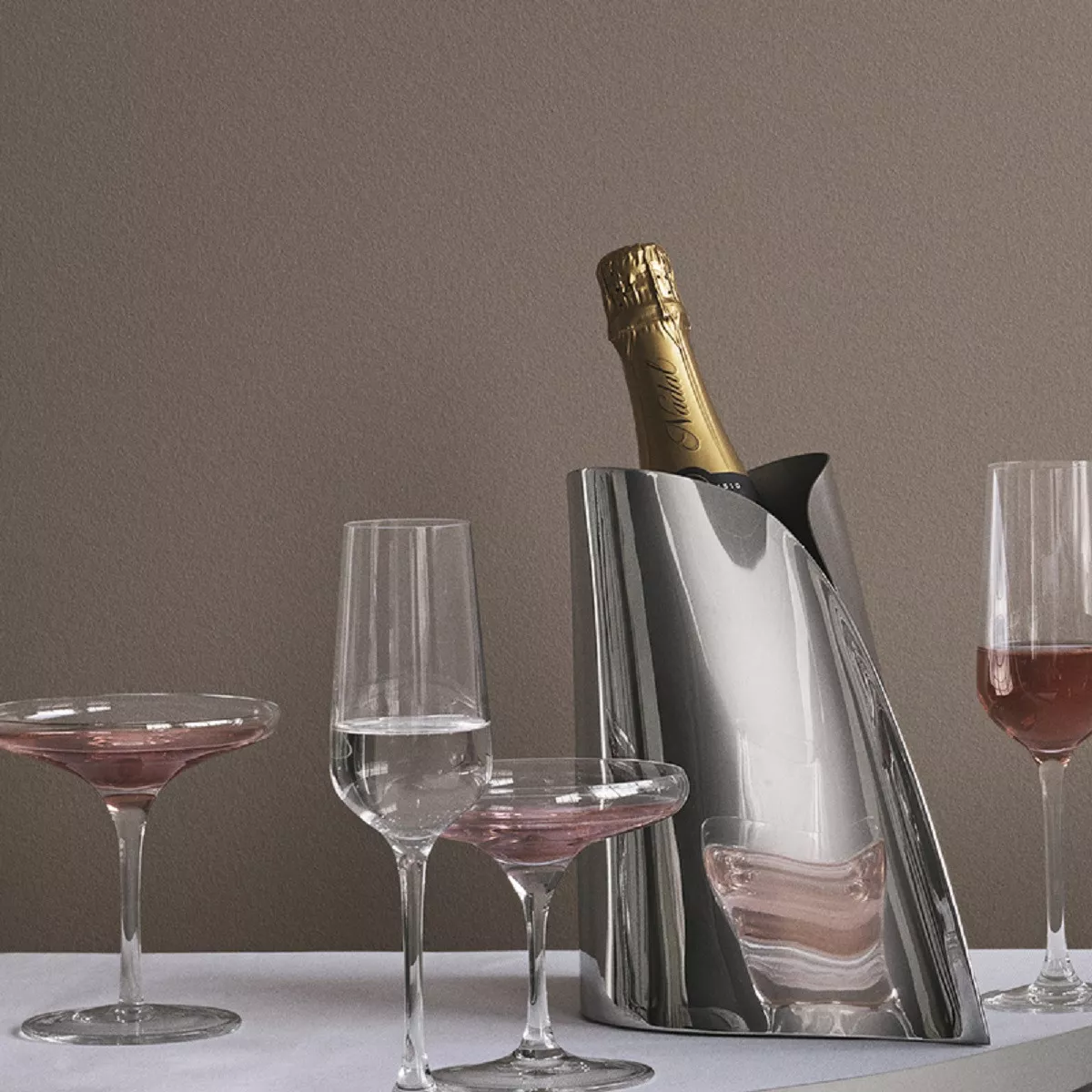 Охладитель для вина/шампанского Georg Jensen Champagne & Caviar, высота 22,5 см (3586651) - Фото nav 3