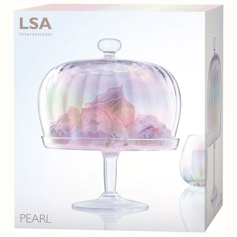 Подставка для торта с крышкой LSA Pearl, диаметр 27 cм, высота 31 cм (G1447-27-916) - Фото nav 3