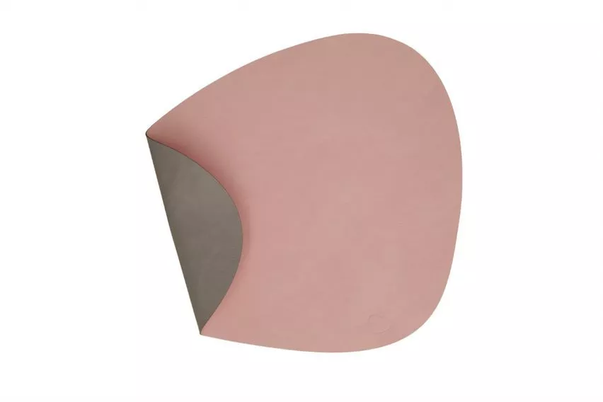 Подставка под тарелку двусторонняя Linddna Nupo Rose/Light Grey, размер 37х44 см (98284) - Фото nav 1