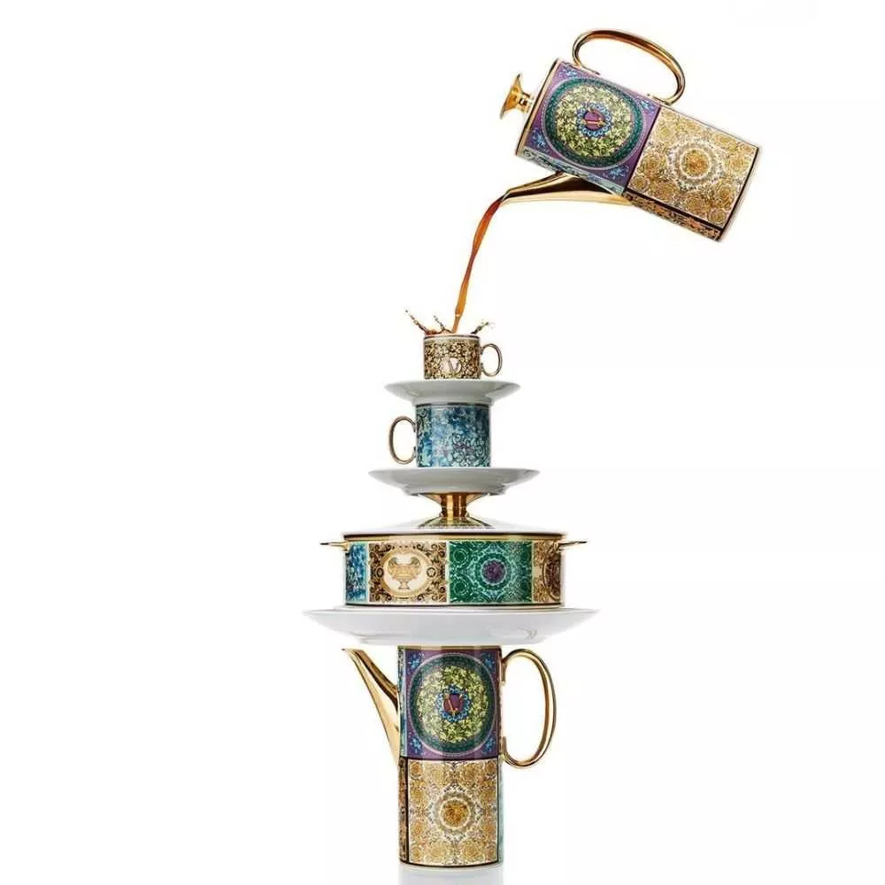 Подсвечник со свечой 14 см Rosenthal Versace Candles Barocco Mosaic (14402-403728-24868) - Фото nav 4
