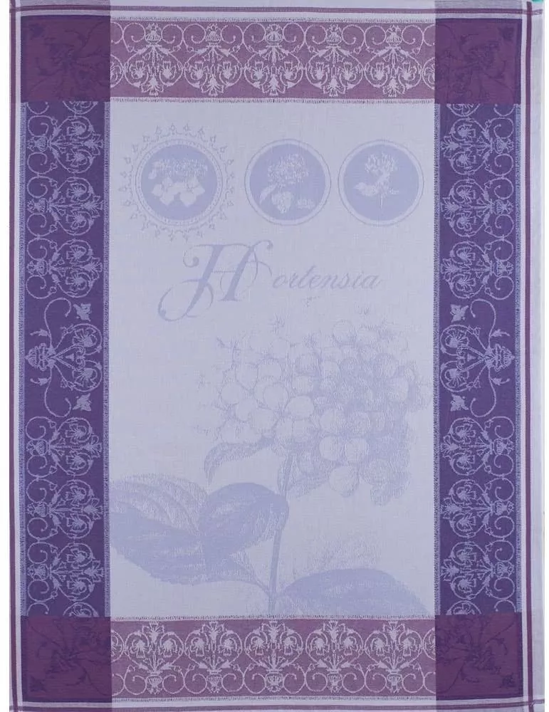 Рушник кухонний Garnier Thiebaut Kitchen Towels Hortensia Bleu, розмір 56х77 см (18386) - Фото nav 1