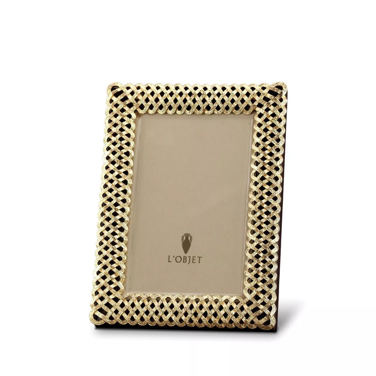Рамка для фотографий L-Objet Braid Gold, размер 10 х 15 см (F3600S) - Фото nav 1