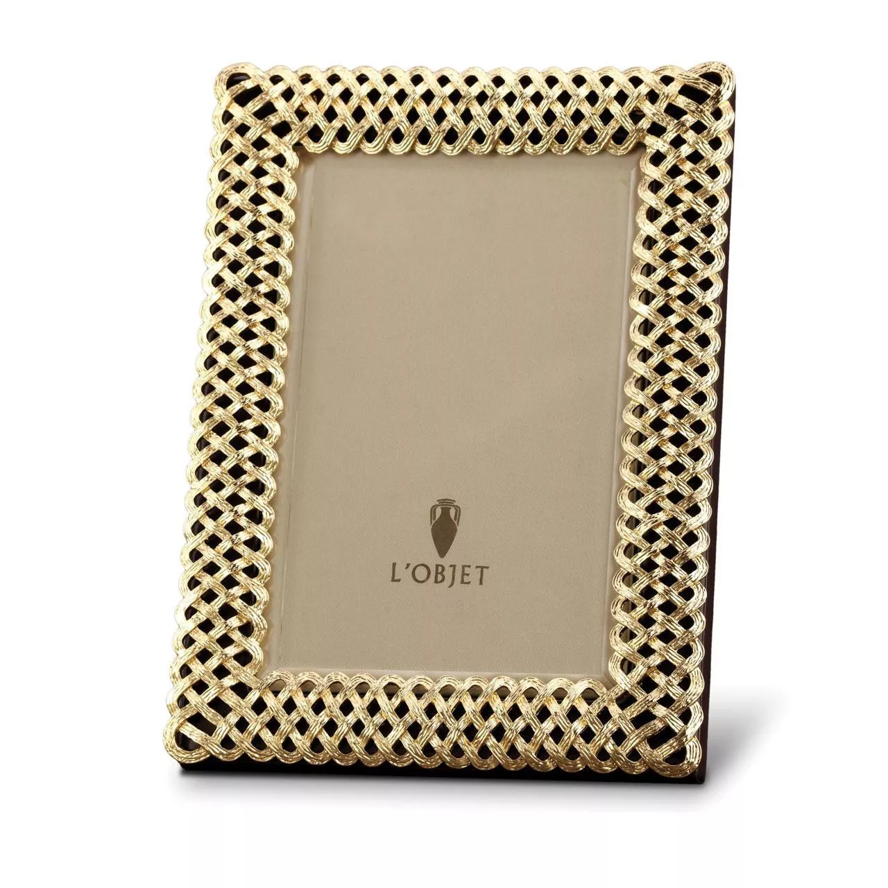 Рамка для фотографий L-Objet Braid Gold, размер 20х25 см (F3600L) - Фото nav 1