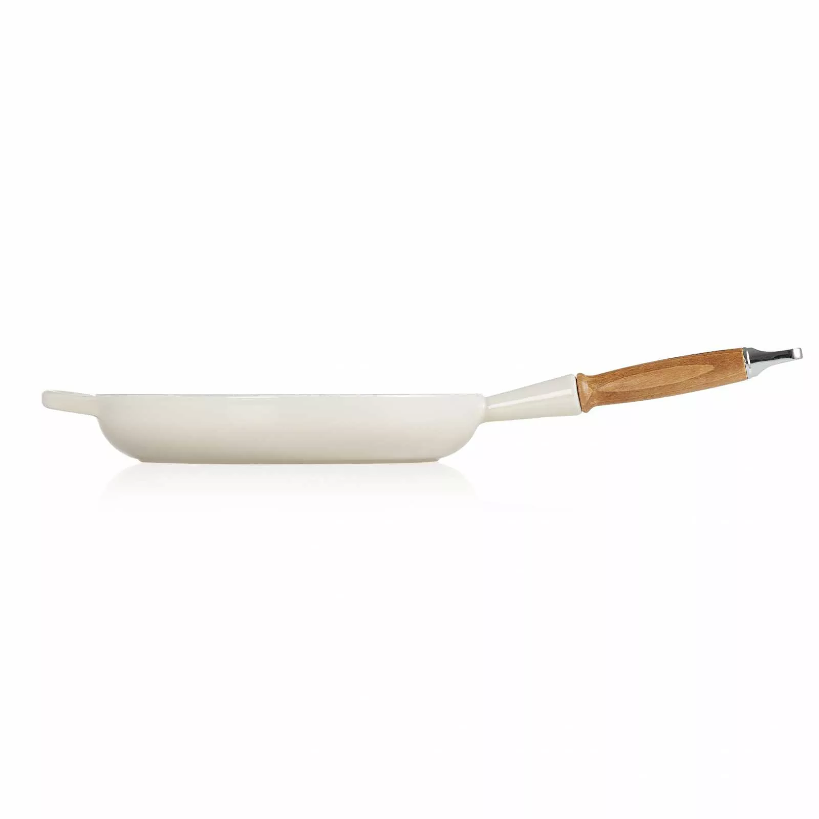 Сковорода чавунна з дерев'яною ручкою Le Creuset Iron Meringue, розмір 28 см (20258287160422) - Фото nav 4