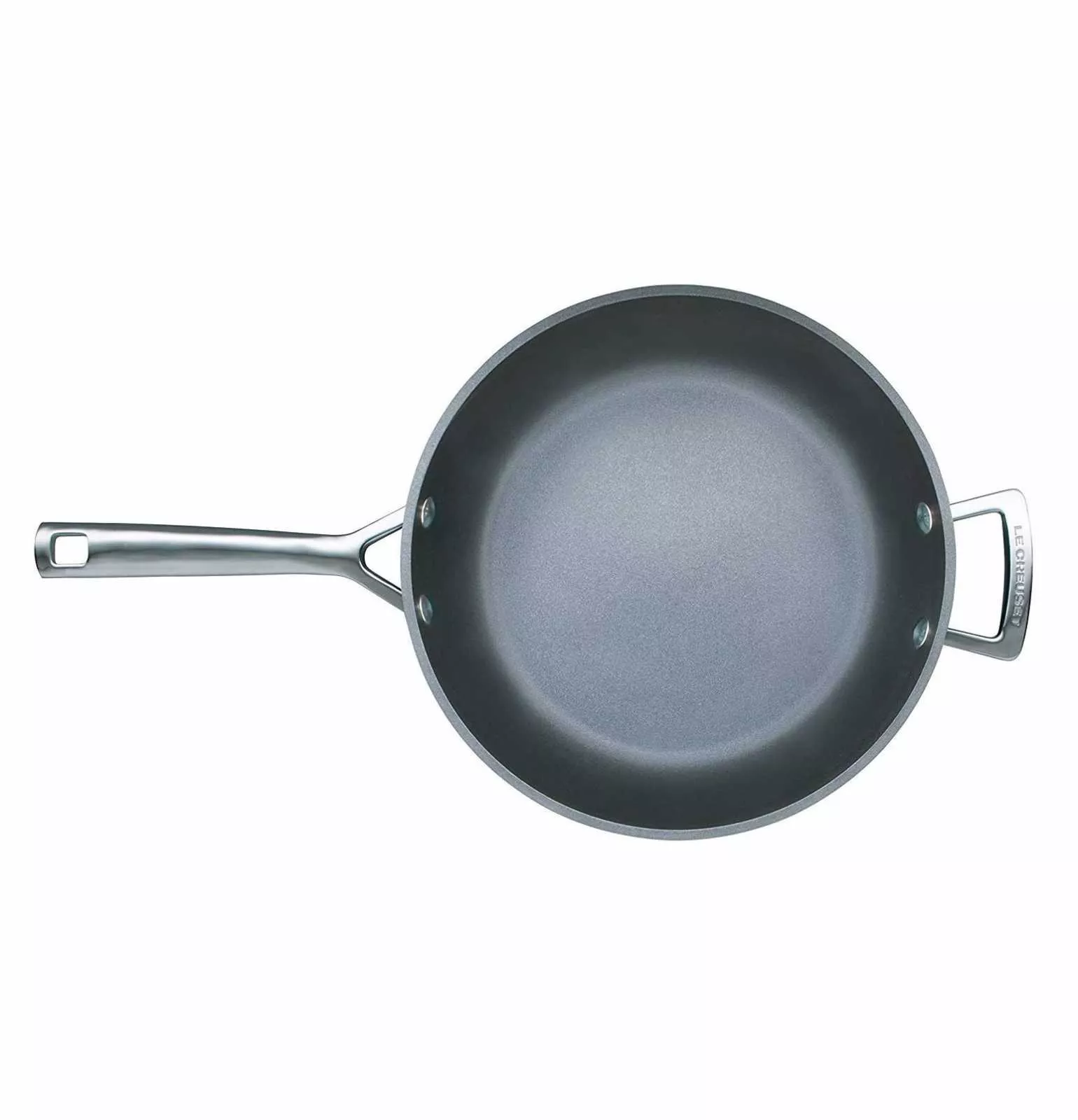 Сковорода глубокая антипригарная Le Creuset TNS&Cast Alu Black, диаметр 30 см (51101300010202) - Фото nav 2