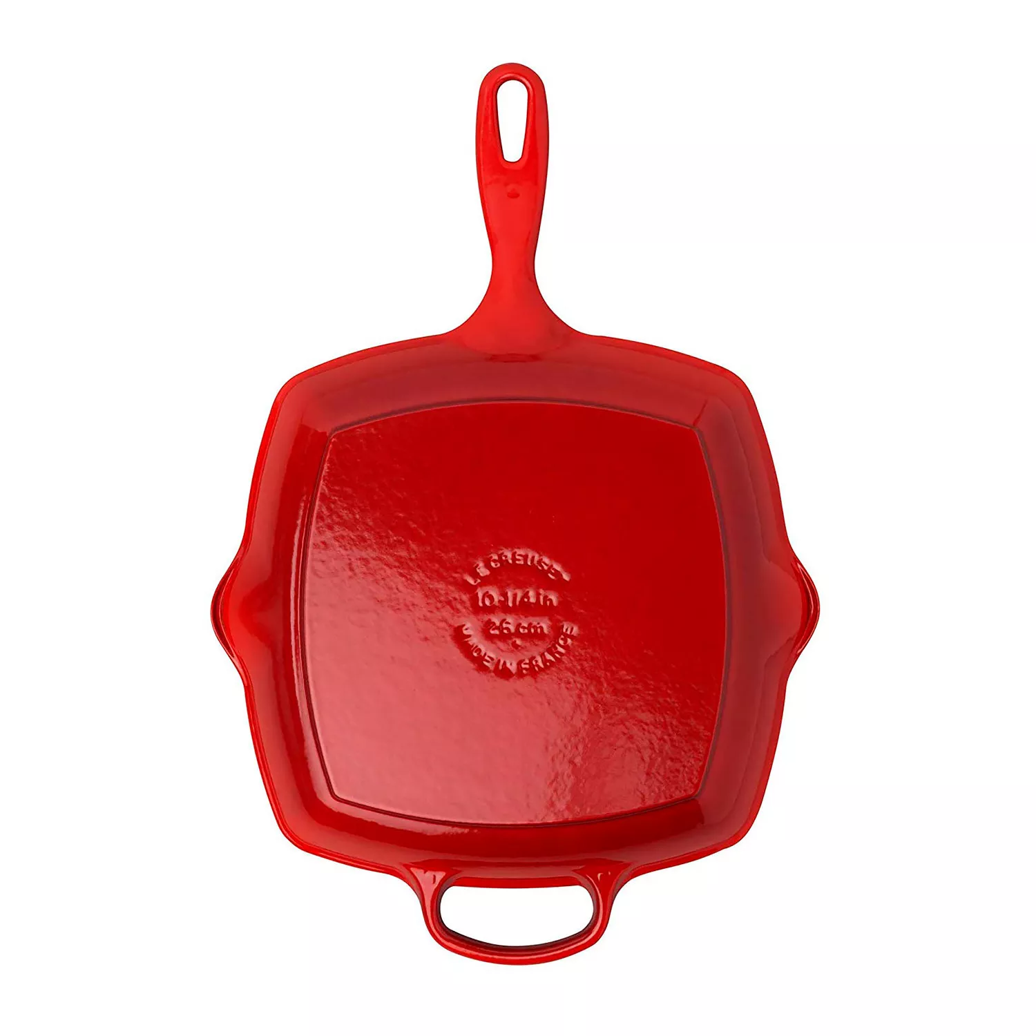 Сковорода-гриль чугунная квадратная Le Creuset Cast Iron Cherry Red, диаметр 26 см (20183260600422) - Фото nav 2