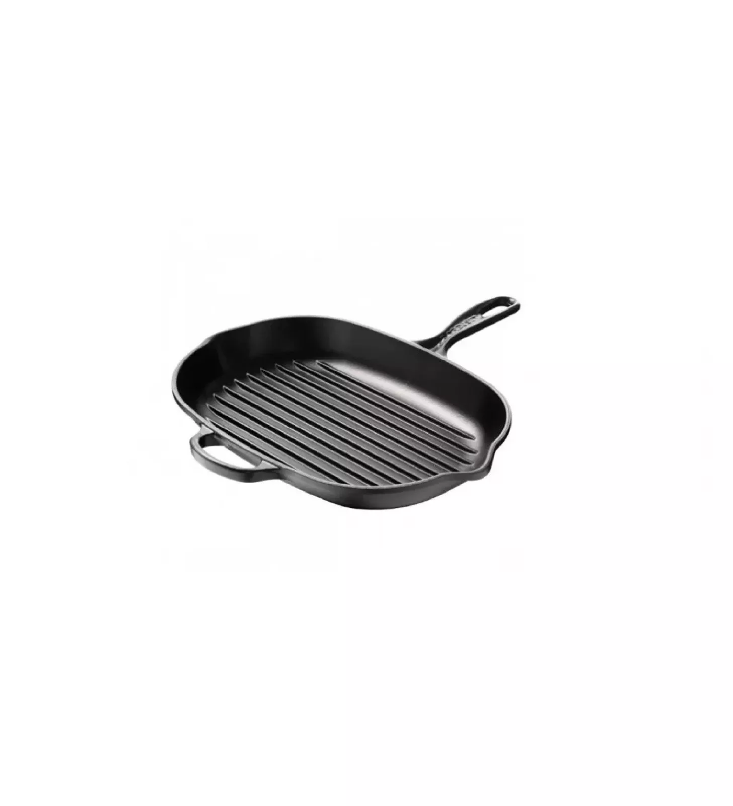 Сковорода-гриль овальная чугунная Le Creuset Cast Iron Satin Black, диаметр 32 см (20194320000422) - Фото nav 2