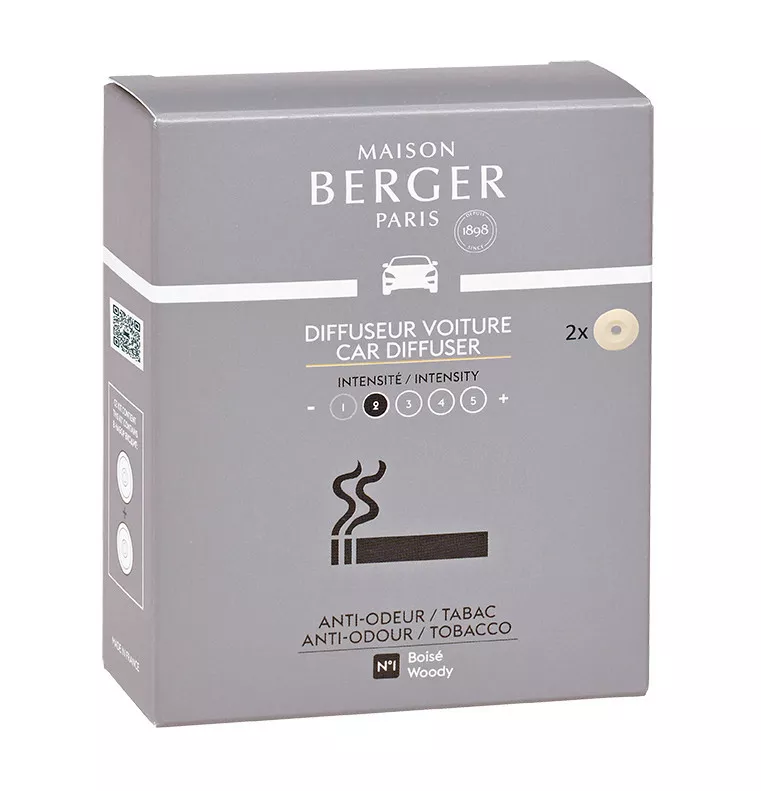 Сменные картриджи Maison Berger Paris Refill Tobacco для автомобильного диффузора, 2шт - Фото nav 1