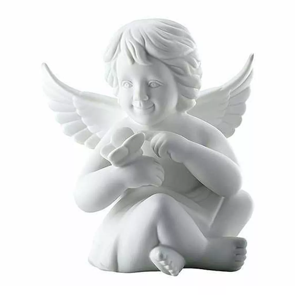 Статуэтка "Ангел с бабочкой" 14 см Rosenthal Engel Gross Weiss Matt (69056-000102-90525) - Фото nav 1