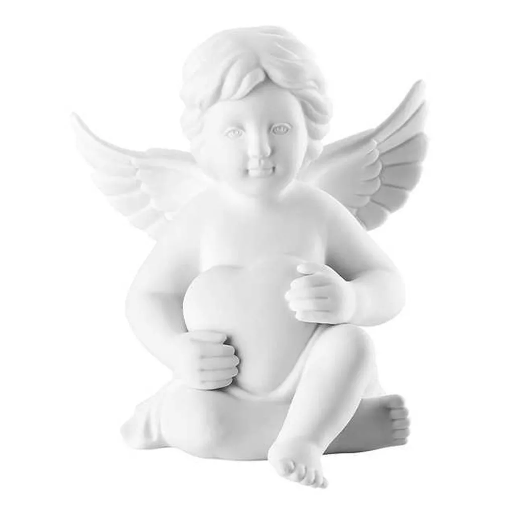 Статуэтка "Ангел с сердцем" 14,5 см Rosenthal Engel Gross Weiss Matt (69056-000102-90097) - Фото nav 1
