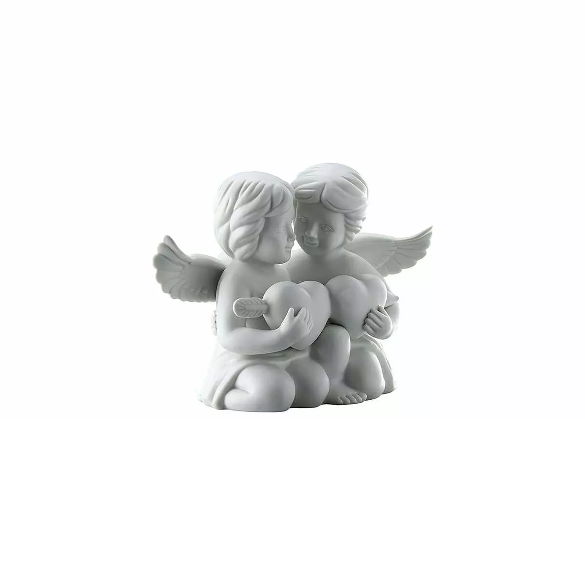 Статуетка "Пара янголів з серцем" 14,5 см Rosenthal Engel Gross Weiss Matt (69056-000102-90526) - Фото nav 4