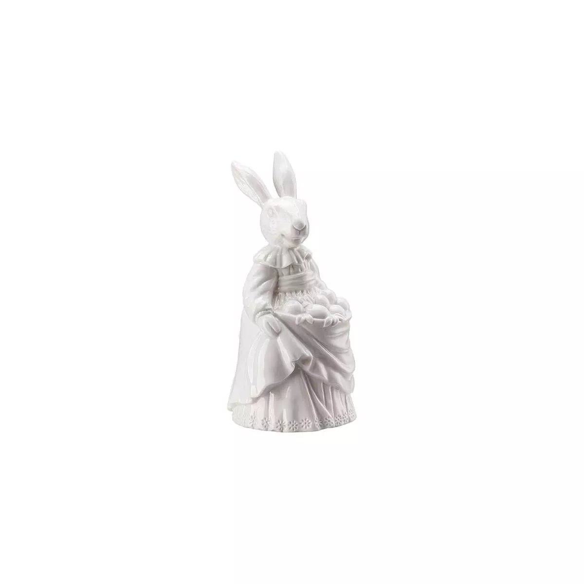 Статуэтка пасхальная «Леди кролик» белая Hutschenreuther Hasenfiguren Weiss, высота 13,3 см (02350-800001-88838) - Фото nav 3