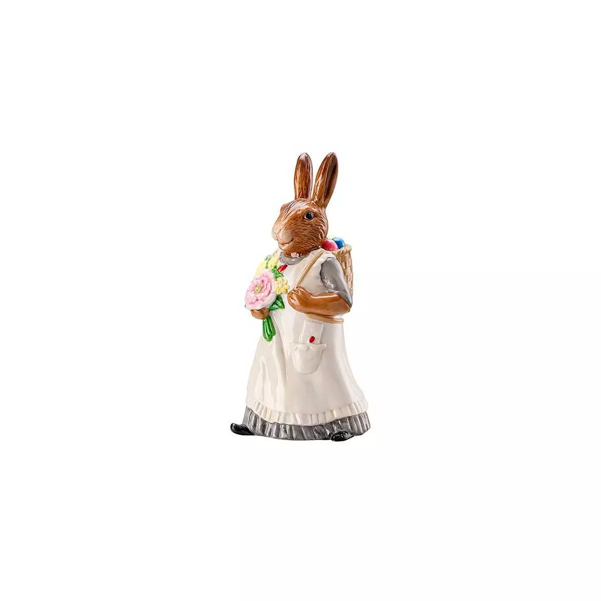 Статуэтка пасхальная «Леди кролик с корзиной» Hutschenreuther Hasenfiguren Dekoriert, высота 13,5 см (02350-726022-88840) - Фото nav 2