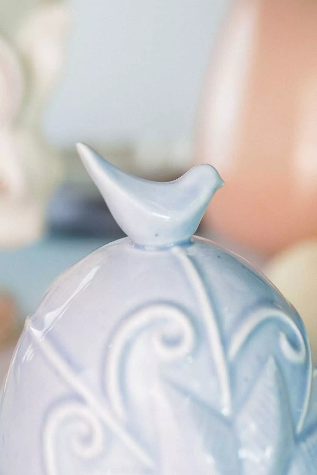 Свічка "Пташка блакитна" Art-Hall Ceramics Spring Collection, висота 12 см - Фото nav 5