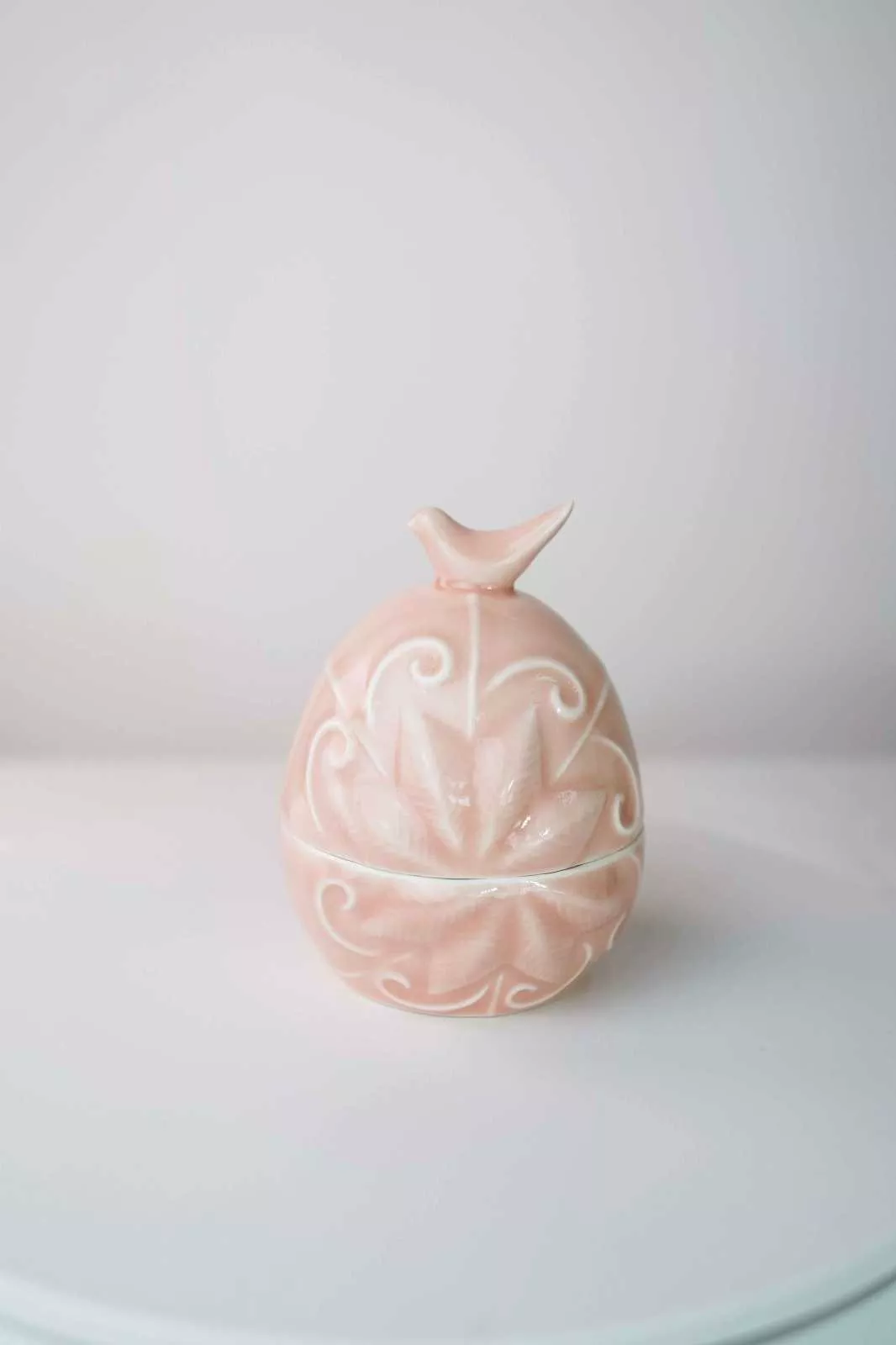 Свічка "Пташка рожева" Art-Hall Ceramics Spring Collection, висота 12 см - Фото nav 3