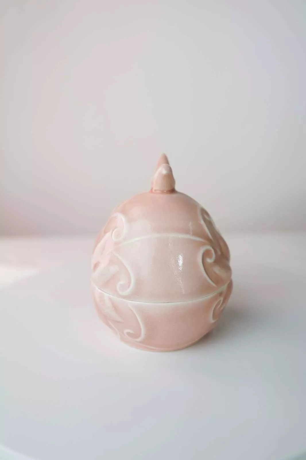 Свічка "Пташка рожева" Art-Hall Ceramics Spring Collection, висота 12 см - Фото nav 2