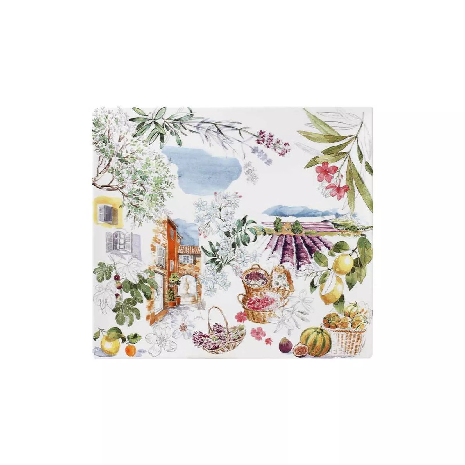 Тарелка Gien Provence, размер 29,5х26,5 см  (1774CCCA01) - Фото nav 1