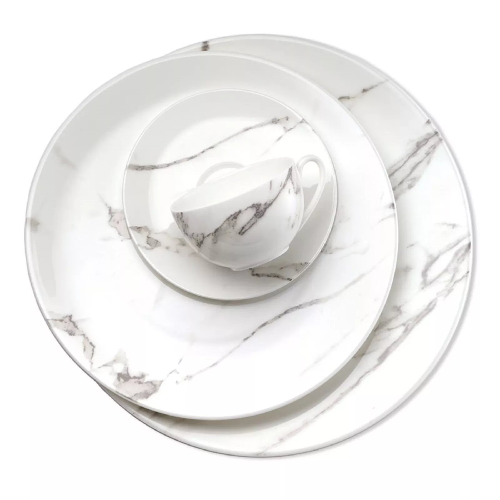 Тарелка десертная Dibbern Carrara, диаметр 21 см (03 021 065 00) - Фото nav 3