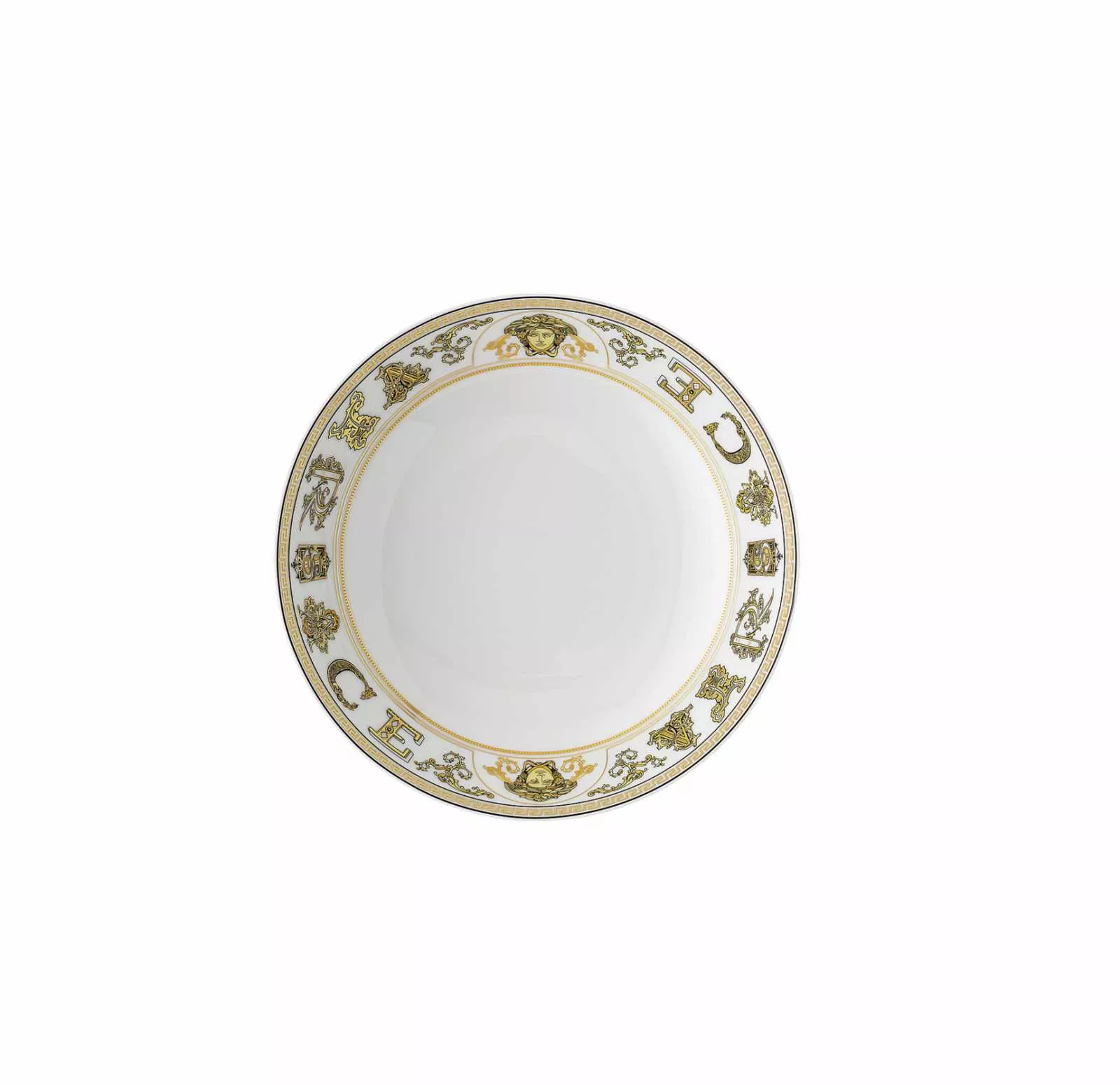 Тарелка глубокая Rosenthal Versace Virtus Gala White, диаметр 22 см (19335-403730-10322) - Фото nav 1