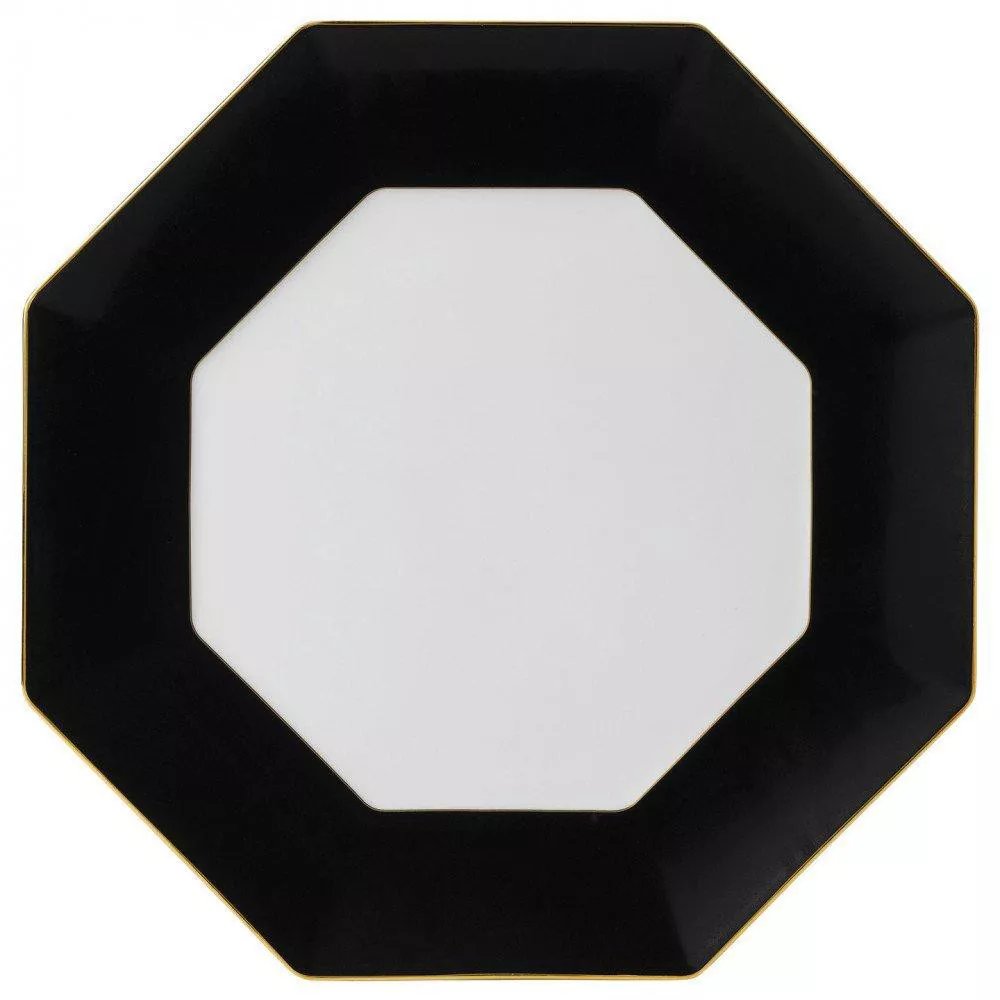 Тарелка многоугольная Wedgwood Gio BLACK/BROWN, диаметр 33 см (40007543) - Фото nav 1