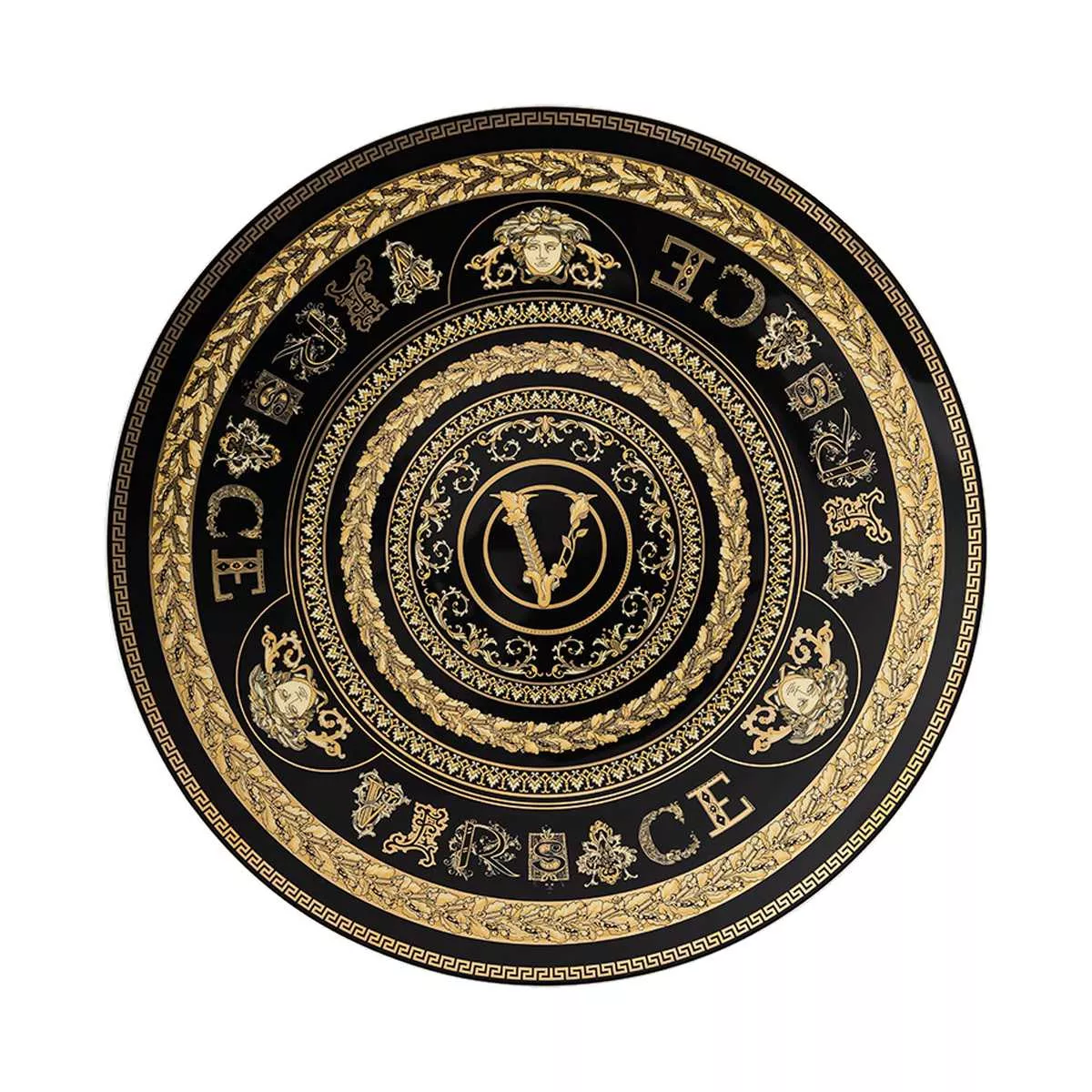 Тарелка сервировочная 33 см Rosenthal Versace Virtus Gala Black (19335-403729-10263) - Фото nav 2