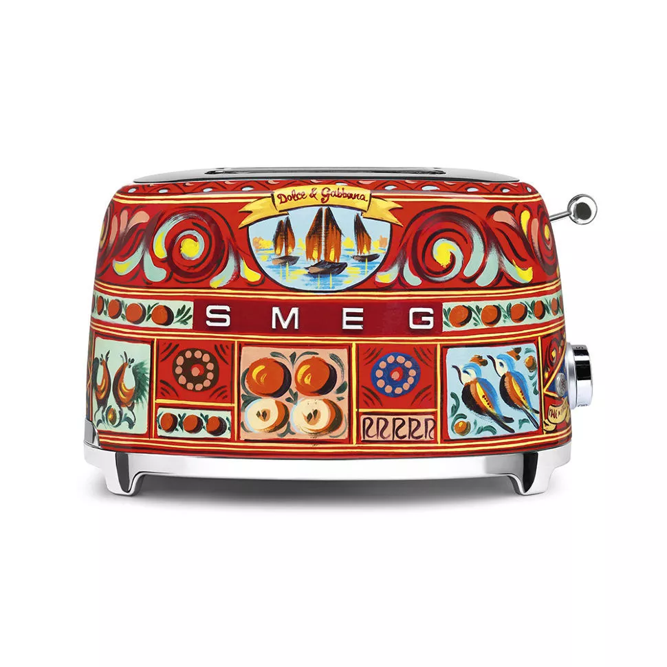 Тостер электрический на 2 тоста Smeg стиль Dolce&Gabbana (TSF01DGEU) - Фото nav 1