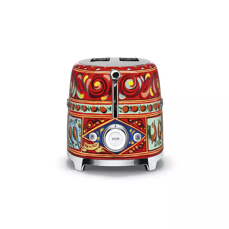 Тостер электрический на 2 тоста Smeg стиль Dolce&Gabbana (TSF01DGEU) - Фото nav 2