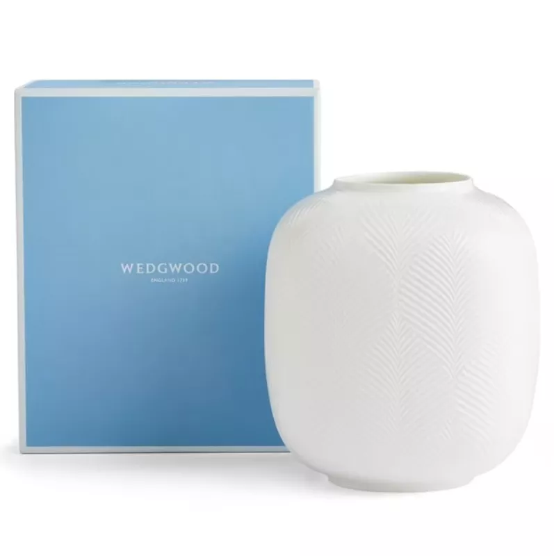 Ваза Wedgwood White Folia, висота 21 см (40032151) - Фото nav 4