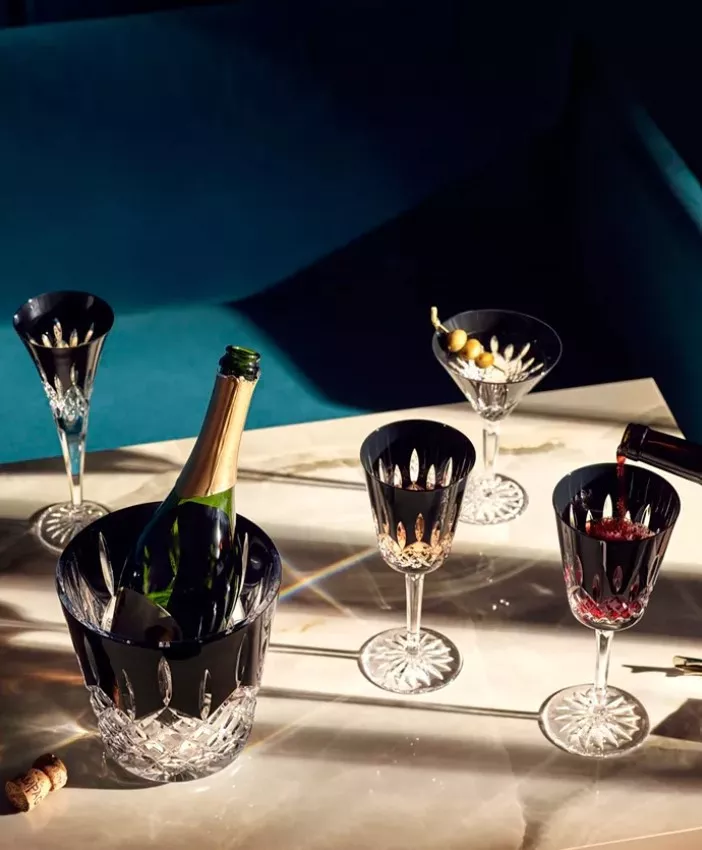 Ведро для льда/шампанского с щипцами Waterford Lismore Black, высота 30 см (40026050) - Фото nav 2